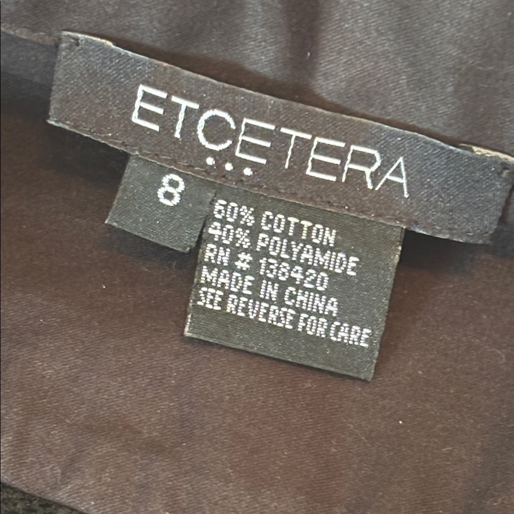 Etcetera sheer mesh black leopard patterned butto… - image 6